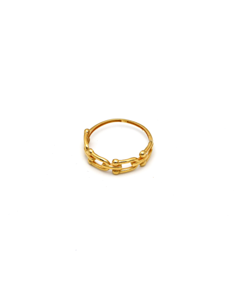 Real Gold GZTF Hardware Ring 0372/4Y (SIZE 6) R1960
