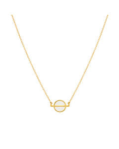 Real Gold Toggle Bar Adjustable Size Necklace - Model 0010 N1438