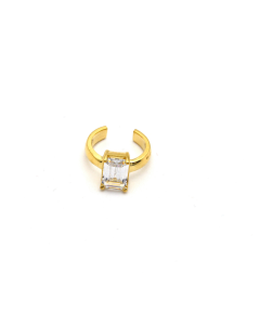 Real Gold Stone Earring Cuff 0024-01 (1 Piece) E1729