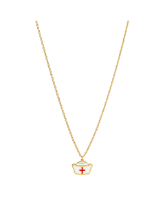 Real Gold Nurse Adjustable Size Necklace 7885 N1408
