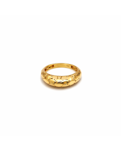 Real Gold Plain Snake Skin Ring 0255 (Size 6) R2637