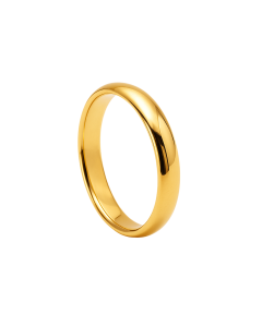 Real Gold Plain Couple Ring Wedding and Engagement Luxury Ring 0081 (Size 6) R2688