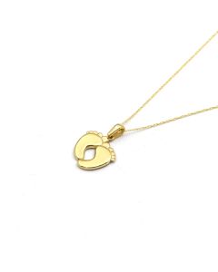Real Gold Plain Foot Necklace - Model 0497 CWP 1992