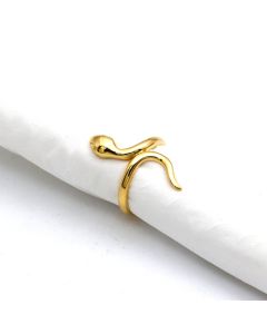 Real Gold Snake Wrap Twisted Ring 0102 (SIZE 6) R2802