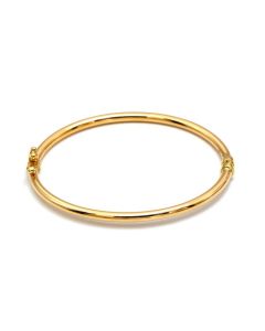 Real Gold Plain Calendar Pipe Bangle 1063 (SIZE 27) BA1671