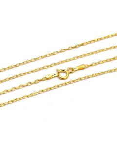 Real Gold Plain Ford Chain Necklace 6695 (40 C.M) CH1261