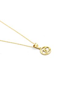 Real Gold Round Necklace - Model 0255/7KU CWP 2010