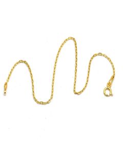 Real Gold Plain Ford Chain Anklet 6695 (26 C.M) A1344