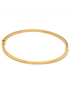 Real Gold Plain Bangle 63 MM 0477 (SIZE 18) BA1433
