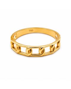 Real Gold Open Chain Link Ring (SIZE 8) 7781 R2873