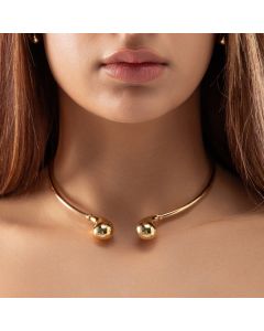 Real Gold Collar Teardrop Necklace (45 cm) TS 0104/1 N1477