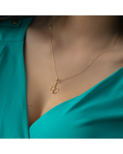 Real Gold Shisha Necklace GL1364 CWP 1691