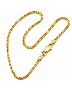 Real Gold Wide Wheat Bracelet HSPRTDK 4170 (17 C.M) BR1468