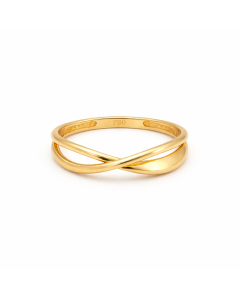 Real Gold Infinity Ring 7747 (Size 8) R2848