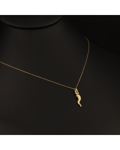 Real Gold Horn Necklace 2020 - 18K Gold Jewelry