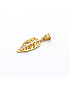 Real Gold 2 Color Leaf Pendant GL0642 P 1698