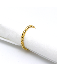 Real Gold Texture Bubble Ring 0415 (Size 5) R1918