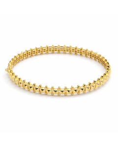 Real Gold GZCR Clash Bangle 1212 - (SIZE 22 - 23) BA1513