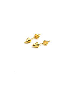 Real Gold Corn Spear Arrow Small Stud Earring Set 9864 E1818