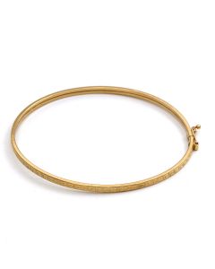 Real Gold Maze Hoop Light Bangle (SIZE 22) Model 1017-1 BA1658