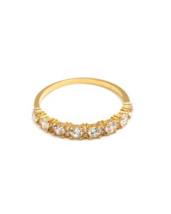 Real Gold Spark Line Stone Ring 5555 (Size 8.5) R2755
