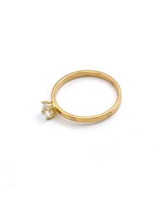 Real Gold GZCR Thin Plain Solitaire Ring (Size 10) - Model 0677-2 R2600