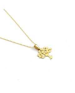 Real Gold Heart Tree Necklace - Model 0162 CWP 2000