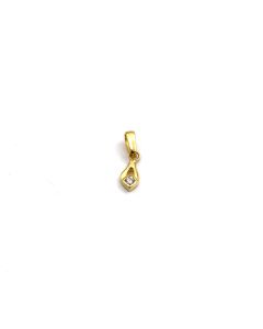Real Gold Fine Stone Drop Pendant - Model 0669 P 2005