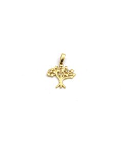 Real Gold Three Stone Tree Heart Pendant - Model 0251 P 1999