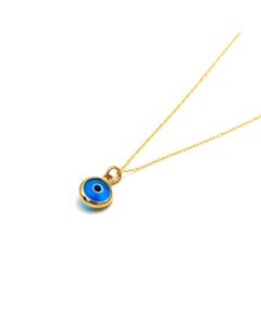 Real Gold Evil Eye Necklace 0034 CWP 2019
