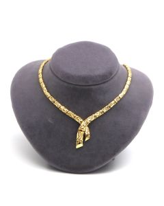 Real Gold Solid Serpenti Design Necklace (40 C.M) 0543 N1457