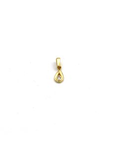 Real Gold Stone Drop Pendant - Model 0393 P 2004