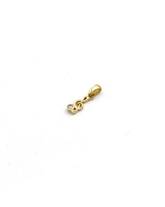 Real Gold Musical Node Stone Pendant - Model 0379 P 1997