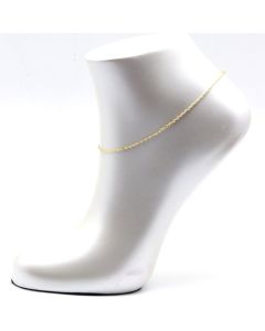 Real Gold Plain Ford Chain Anklet 6695 (26 C.M) A1344