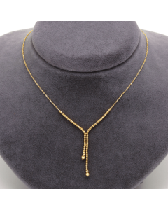 Real Gold Seed Ball Hanging Luxury Necklace (40 C.M) 0483 N1486