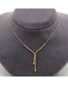 Real Gold Seed Ball Hanging Luxury Necklace (45 C.M) 0483 N1412