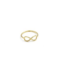 Real Gold Plain Infinity Ring (Size 9) - Model 1377 R2594