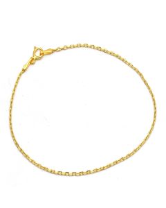 Real Gold Plain Ford Chain Bracelet (17 C.M) - Model 6695 BR1823