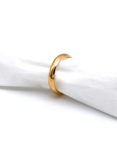 Real Gold GZCR Plain Couple Wedding and Engagement Luxury Ring 0081-1 (SIZE 5.5) R2429