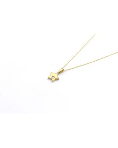 Real Gold Star Stone Necklace - Model 0415 CWP 1967