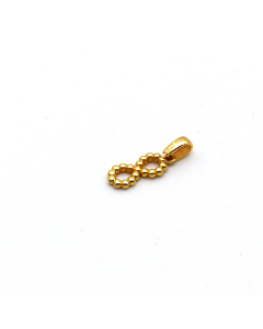 Real Gold Infinity Beads Pendant 0223 P 1765