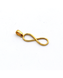 Real Gold Plain Infinity Pendant 0166 P 1766