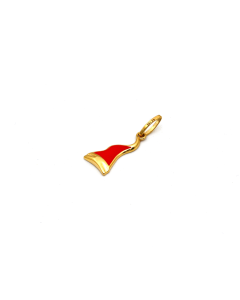 Real Gold New Year Red Pendant 0684 P 1776