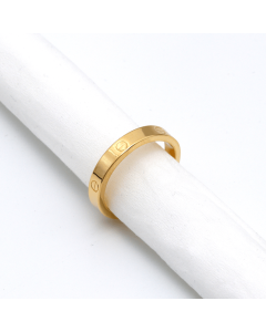 Real Gold GZCR Plain Ring 4 MM 0211/6 (SIZE 12) R2683