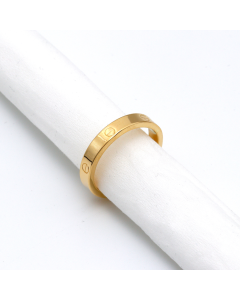Real Gold GZCR Plain Ring 4 MM 0211/6 (SIZE 11) R2440