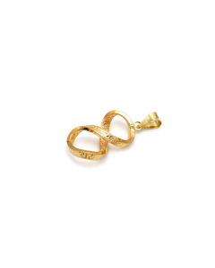 Real Gold Twisted Maze Hoop Pendant 3324/1/P P 1825