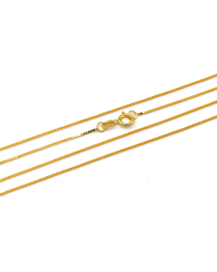 Real Gold Solid Box Chain 2484 (40 C.M) CH1198