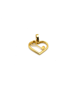 Real Gold Key Heart Pendant 1375 P 1849