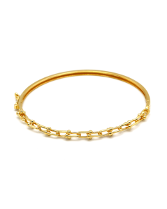 Real Gold GZTF Hardware Lock Bangle 6601 45 - 55 MM (SIZE 14-15) BA1461