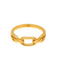Real Gold Plain Paper Clip Ring 7494 (SIZE 5) R2450